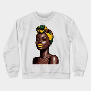 Black Woman Afrocentric Crewneck Sweatshirt